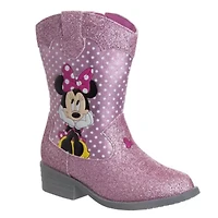 Disney Minnie Mouse Girls' Cowgirl Boots (Toddler/Little Kids)