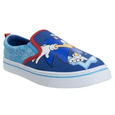 Sonic the Hedgehog Boys Slip On Canvas Sneakers. (Little Kids/Big Kids)