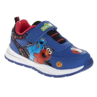Sesame Street Kids Cookie and Elmo Hook Loop Fashion Sneaker