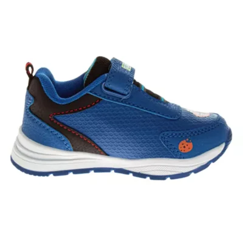 Sesame Street Kids Cookie and Elmo Hook Loop Fashion Sneaker