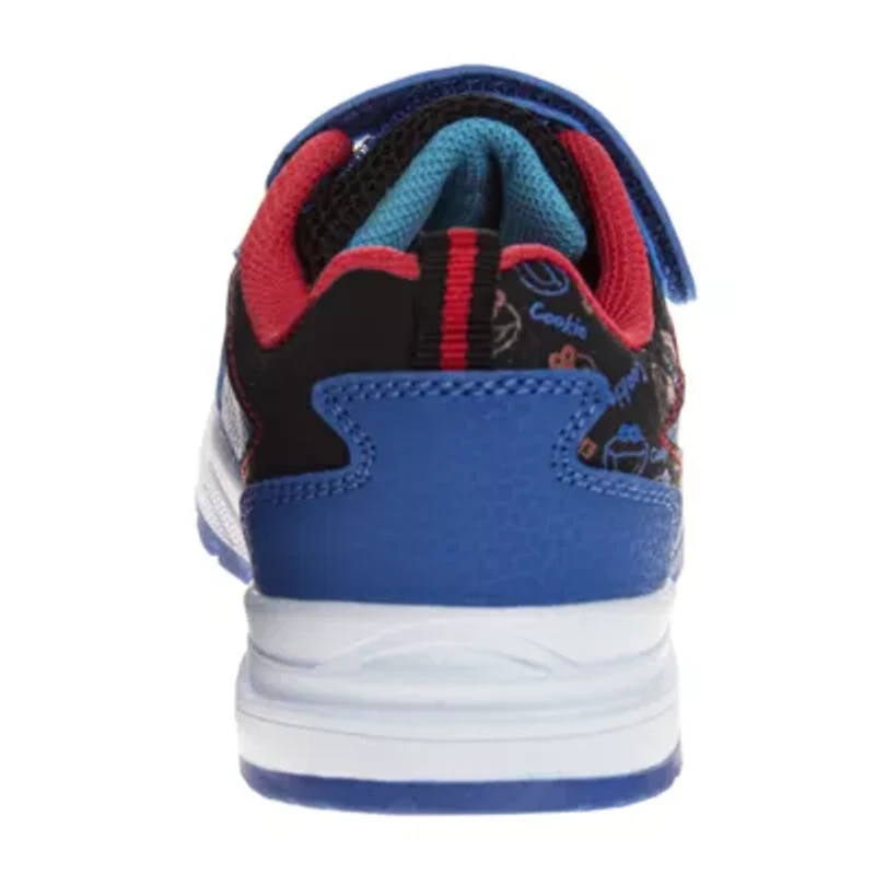 Sesame Street Kids Cookie and Elmo Hook Loop Fashion Sneaker