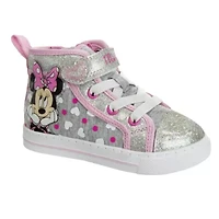 Disney Minnie Mouse Girls High Top Canvas. (Little Kids/Toddler)