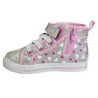 Disney Minnie Mouse Girls High Top Canvas. (Little Kids/Toddler)