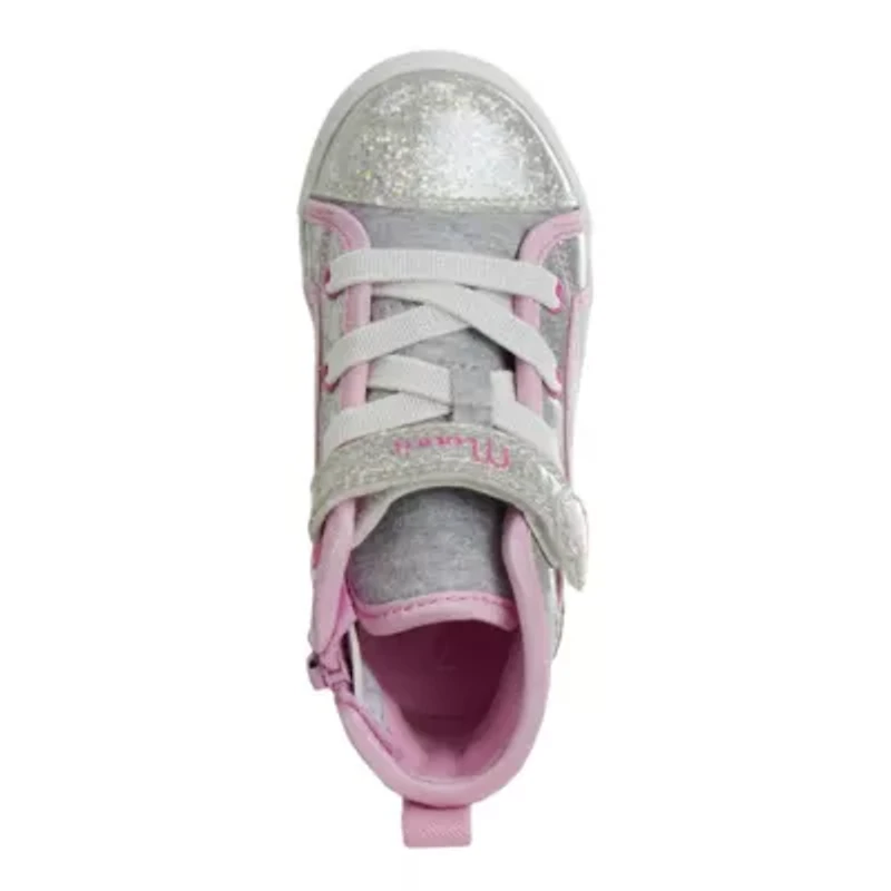 Disney Minnie Mouse Girls High Top Canvas. (Little Kids/Toddler)