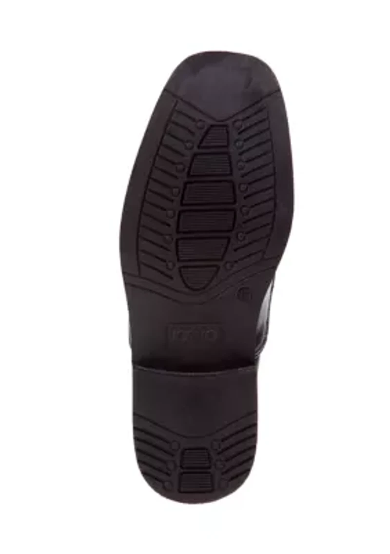 Josmo Boys Slip on dress shoes w/ metal accent