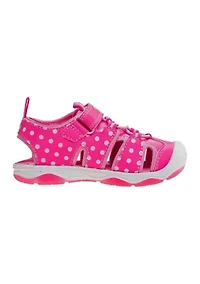Girls Minnie Mouse hook and loop closed toe sport sandals