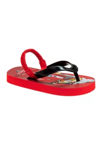 Cars Boy Flip Flops with back strap