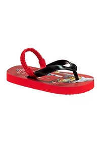 Cars Boy Flip Flops with back strap