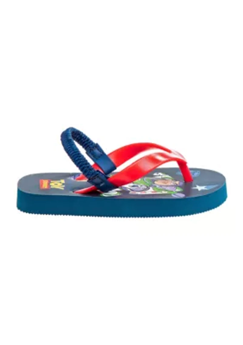 Toy Story Boy Flip Flops with back strap