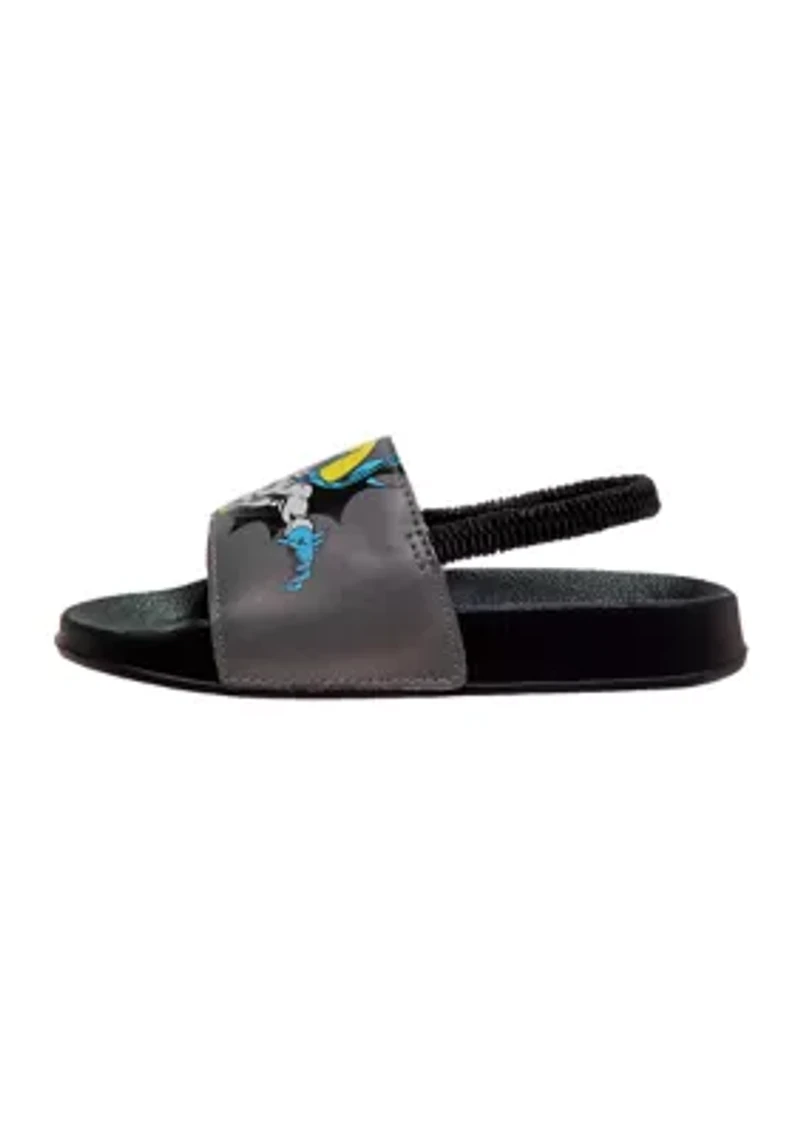 Batman Boys Flip Flops with back strap