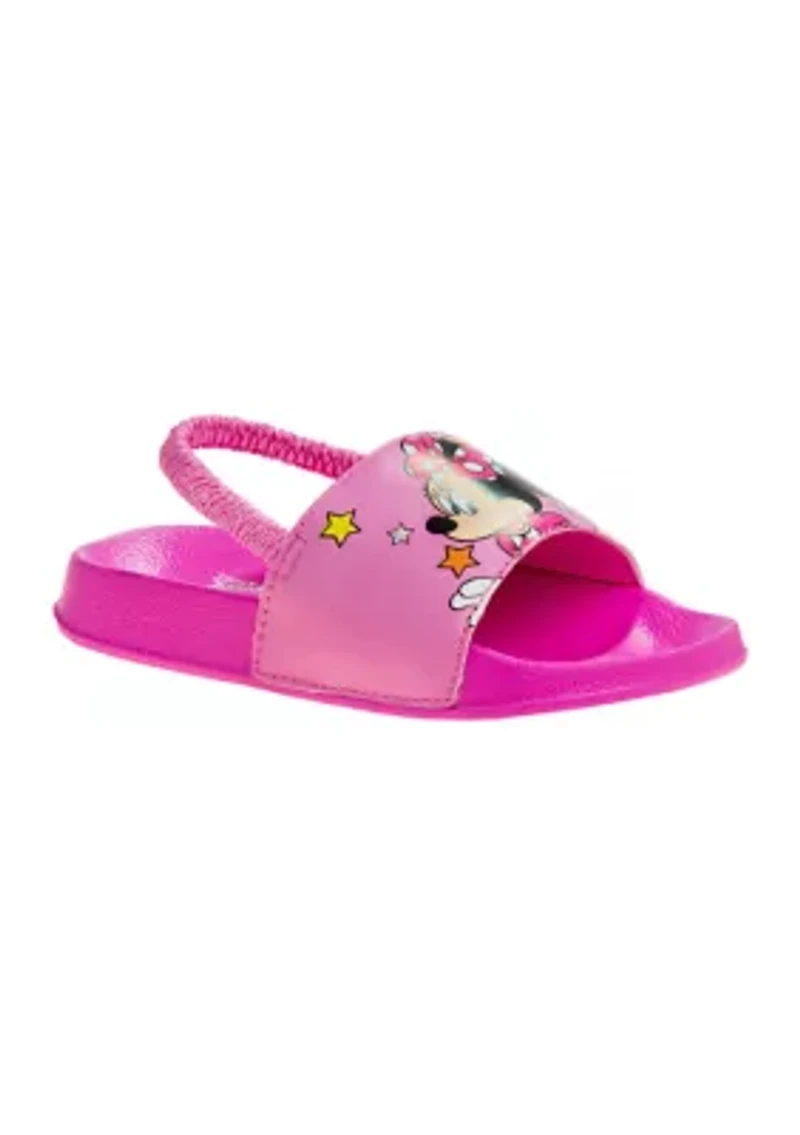 Minnie Mouse Girls Flip Flops with back strap