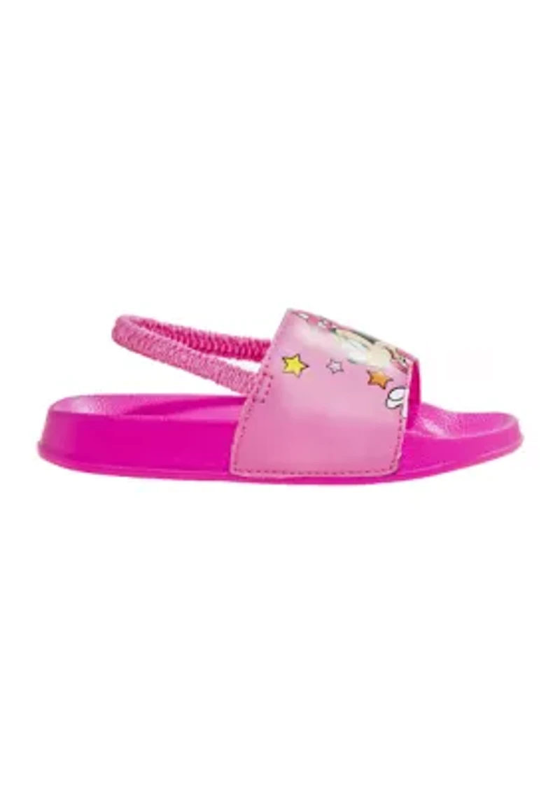 Minnie Mouse Girls Flip Flops with back strap