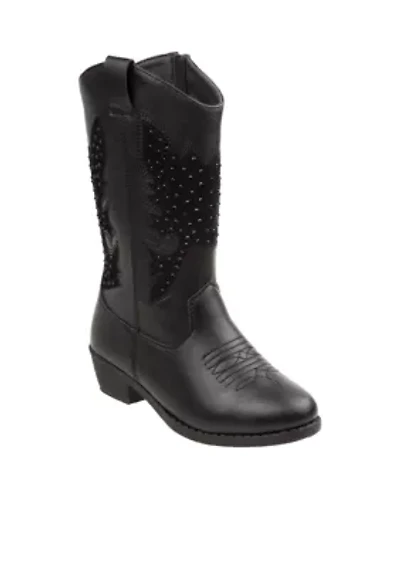 Toddler/ Youth Girls Tall Rhinestone Cowgirl Boots