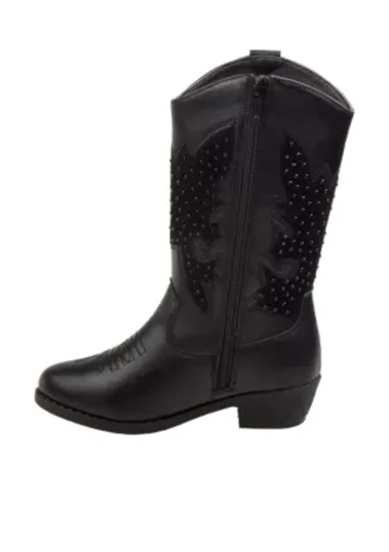Toddler/ Youth Girls Tall Rhinestone Cowgirl Boots