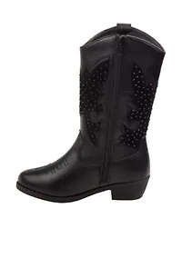 Toddler/ Youth Girls Tall Rhinestone Cowgirl Boots