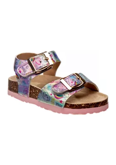 Toddler Girls Footbed Buckle Sandals