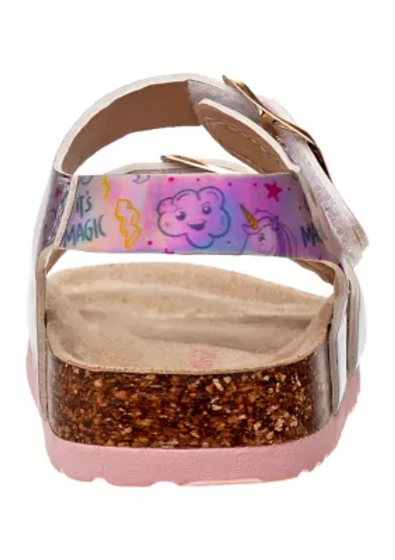 Toddler Girls Footbed Buckle Sandals