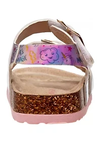 Toddler Girls Footbed Buckle Sandals