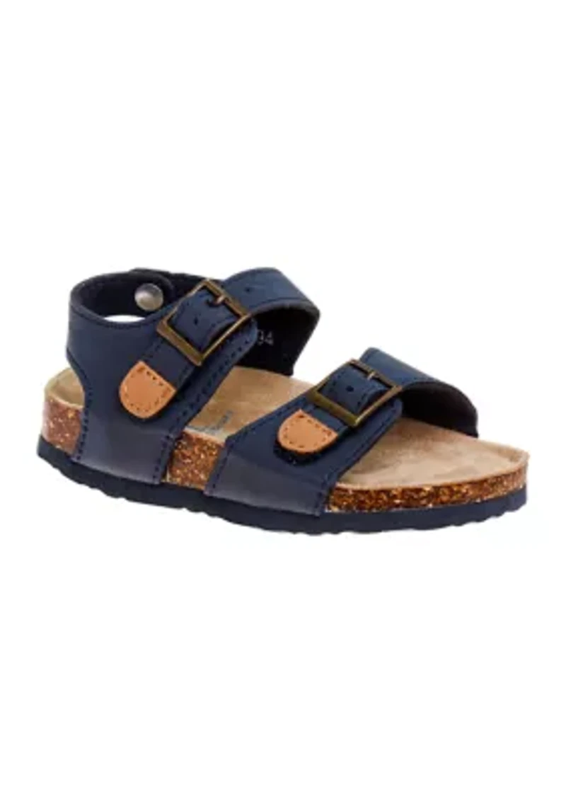Buckle Boys footbed sandals