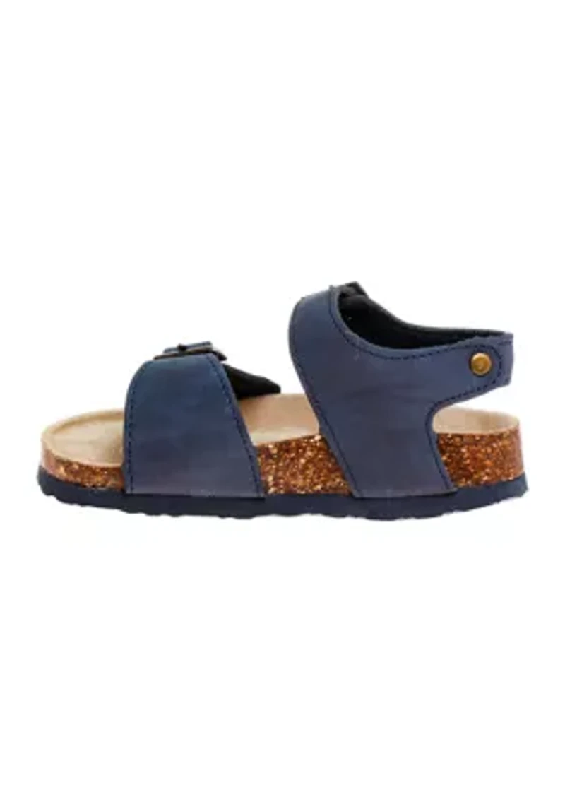 Buckle Boys footbed sandals
