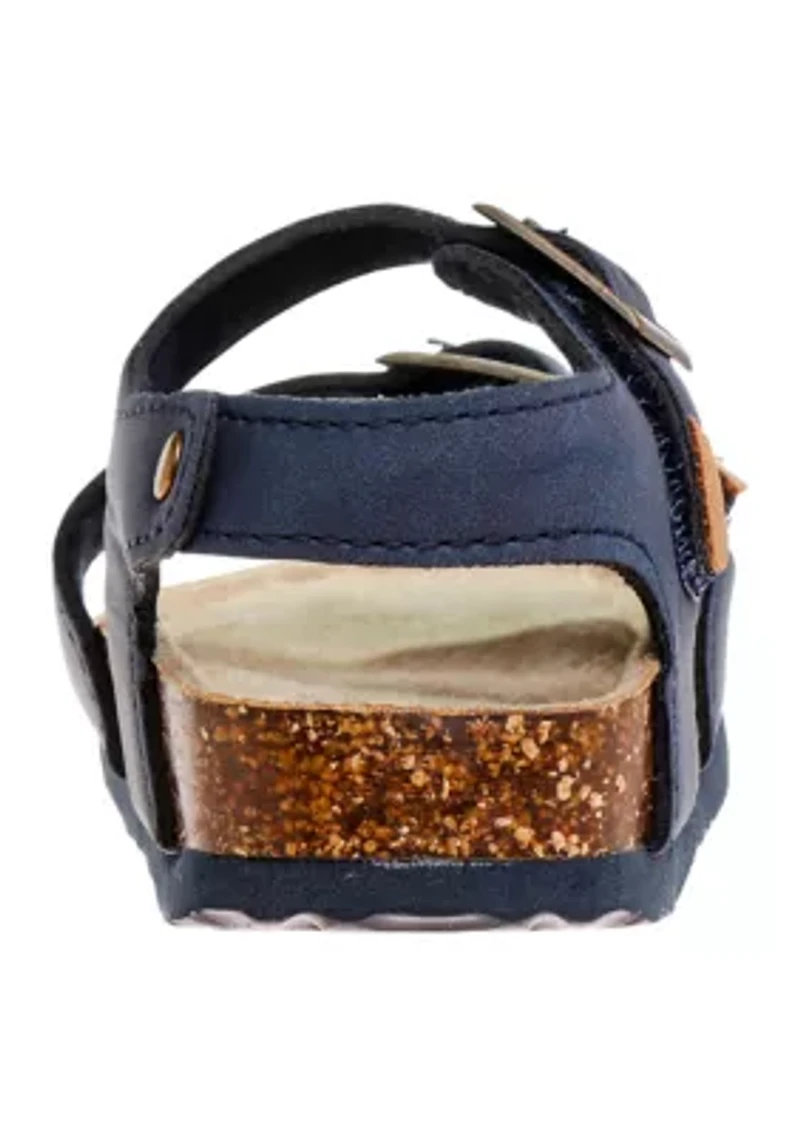 Buckle Boys footbed sandals
