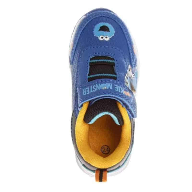 Sesame Street Kids Cookie Monster Hook and Loop Fashion Sneaker