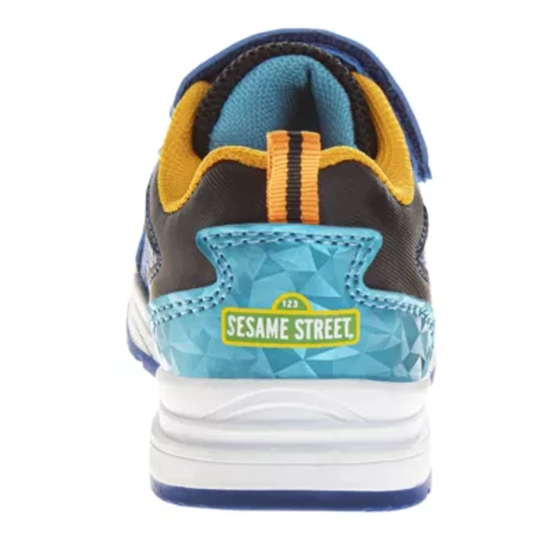 Sesame Street Kids Cookie Monster Hook and Loop Fashion Sneaker