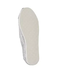 Girls Silver Iridescent Glimmer Shoes
