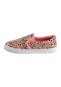 Toddler Girls Leopard Slip On Sneakers