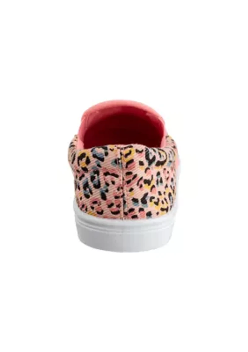 Toddler Girls Leopard Slip On Sneakers