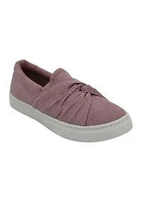 Youth Girls Corduroy Slip On Sneakers