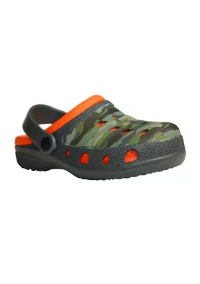 Youth Boys Camo Clogs