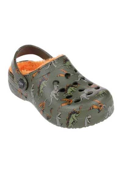 Toddler Boys Dino Print Clogs