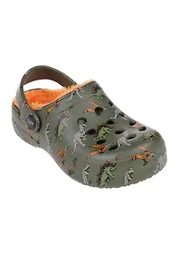Toddler Boys Dino Print Clogs