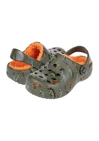 Toddler Boys Dino Print Clogs
