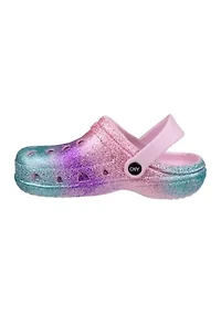 Youth Girls Glitter Ombré Clogs