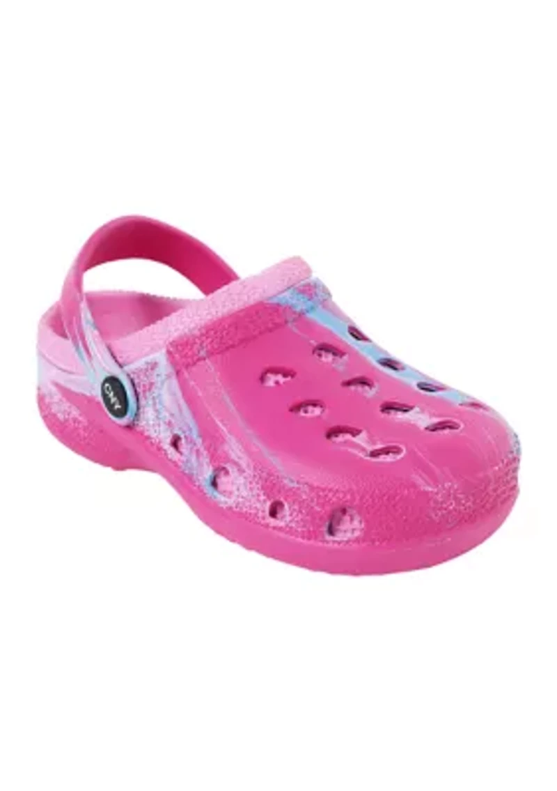 Youth Girls Two Tone Clogs