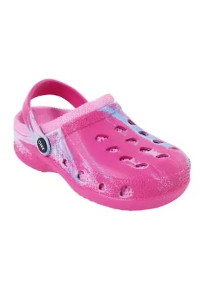Youth Girls Two Tone Clogs