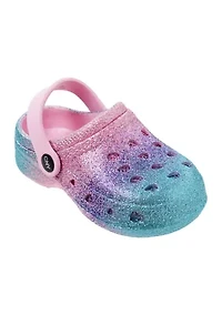 Toddler Girls Ombré Glitter Clogs