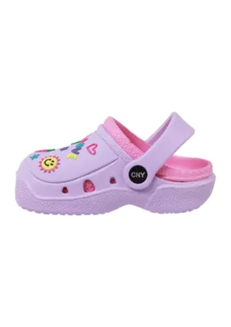 Little Kid Girls Charm Clogs