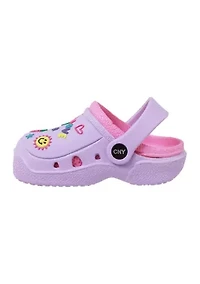 Little Kid Girls Charm Clogs