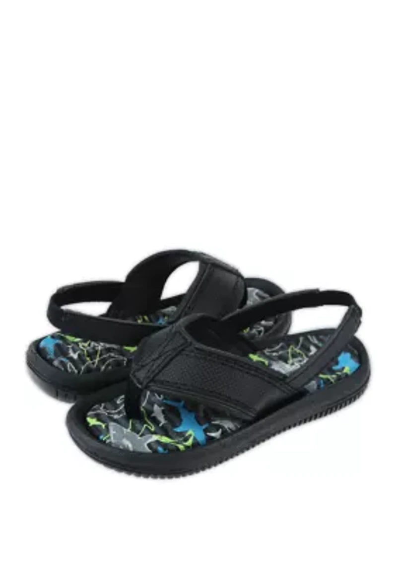 Toddler Boys Shark Thong Sandals