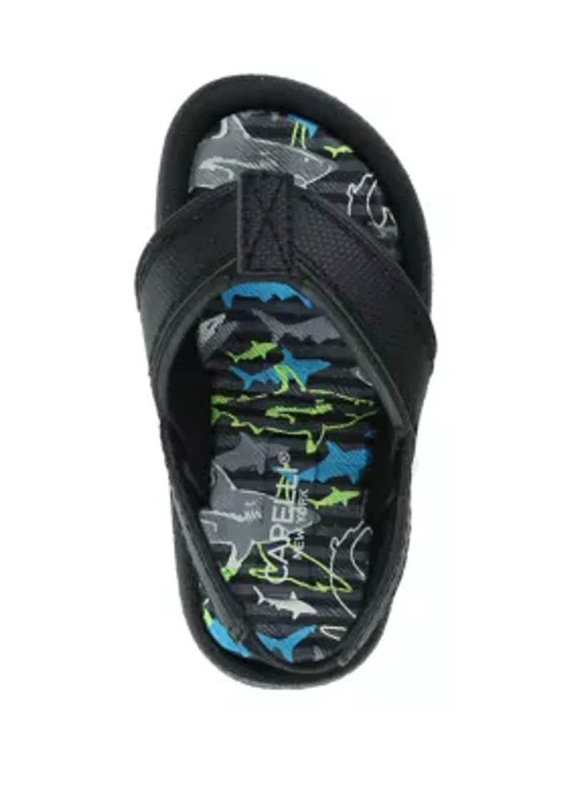 Toddler Boys Shark Thong Sandals