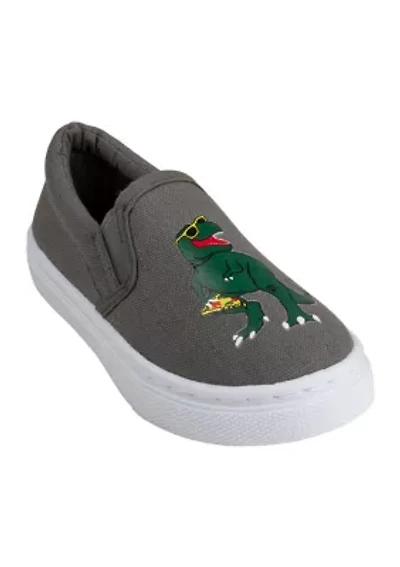 Toddler Boys Dino Pizza Slip On Sneakers