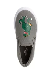 Toddler Boys Dino Pizza Slip On Sneakers