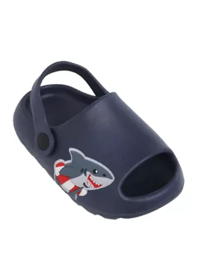 Little Kid Boys Shark Pillow Slide Sandals