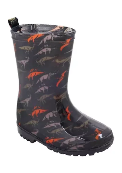 Youth Boys Prehistoric Dino Rainboots
