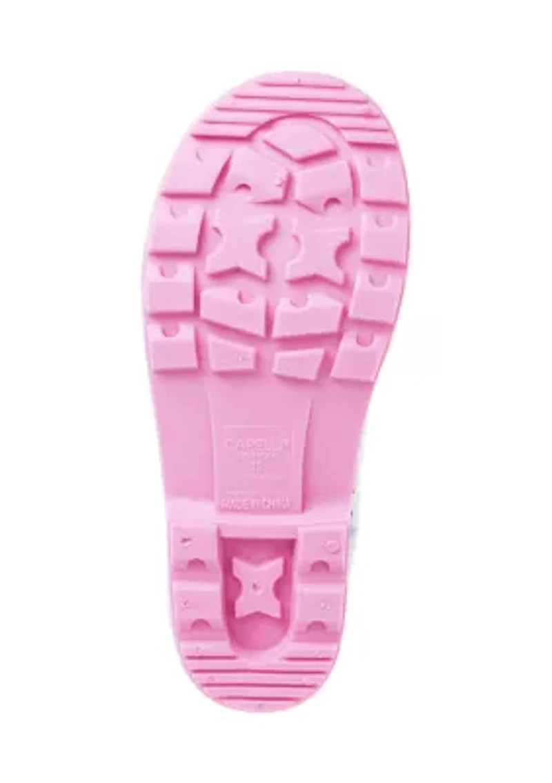 Youth Girls Jelly Printed Rainboots