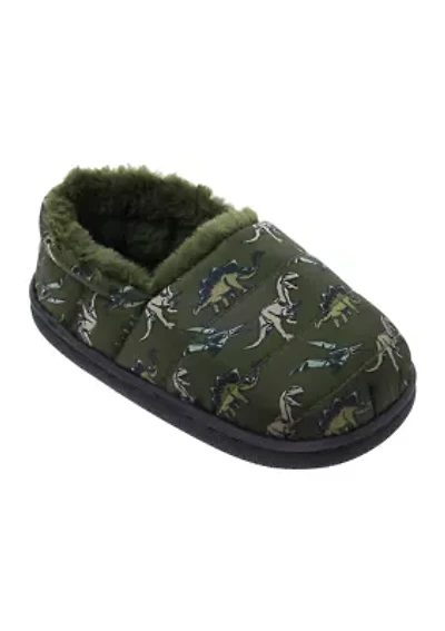 Toddler Boys Dino Print Slippers