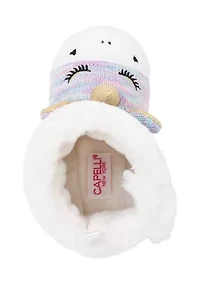 Toddler Girls Unicorn Face Slippers